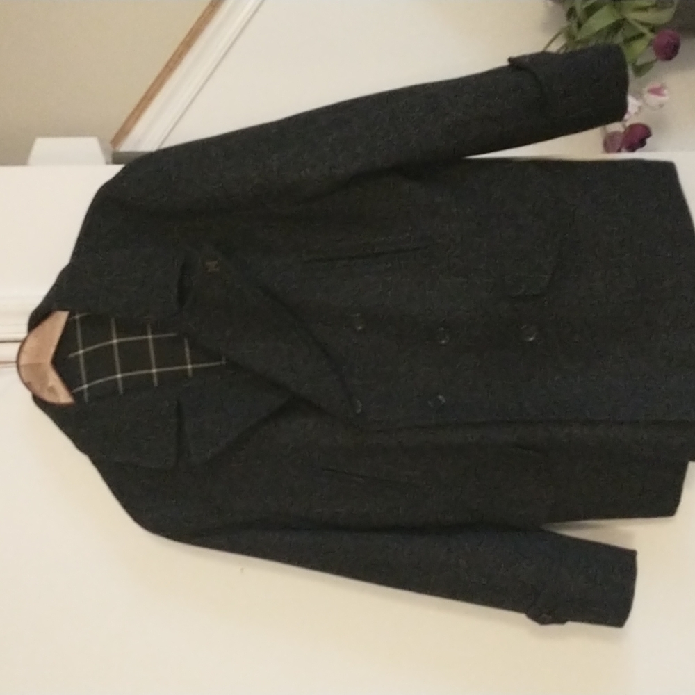 Hammond Company by Patrick Grant Black and Gray Peacoat